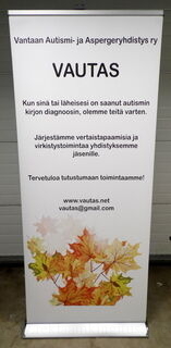 Roll-up Exclusive 850x2000 mm Vantaan Autismi- ja Aspergeyhdistys