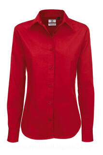 Ladies` Sharp Twill Long Sleeve Shirt 5. picture