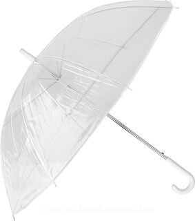 Transparent umbrella.